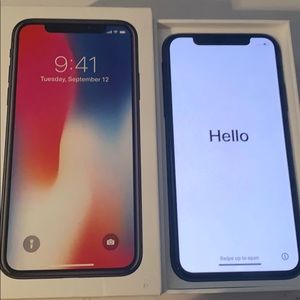 Space grey IPhone X 256GB